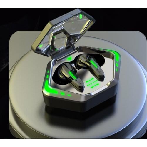 TWS Gaming Bluetooth Headsets Earbuds Wireless Earphone Headphones w/Mic 65ms Low Latency Long Standby Noise Cancelling