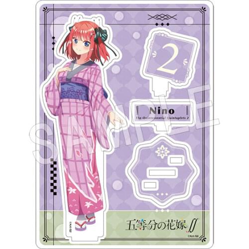 Anime The Quintessential Quintuplets Nakano Ichika Miku Acrylic Stand Figure Model Plate Cosplay Decorate Bathrobe Series Gifts