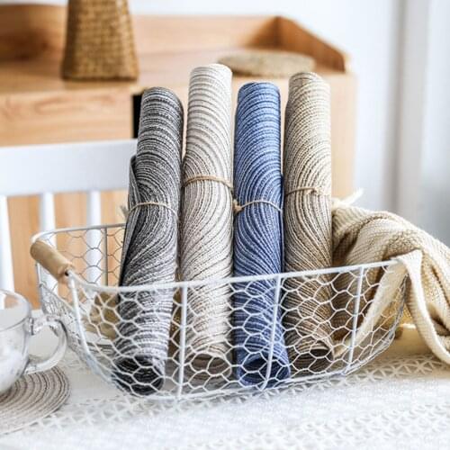 Japanese Style Ramie Thread Round Placemat Hand-woven Tabletop Non-slip Bowl Mat