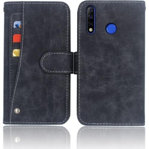 Hot! Tecno Spark 4 Case 6.52" High quality flip leather phone bag cover Case For Tecno Spark 4 with Front slide card slot