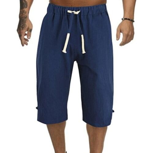 Mens Summer Casual Shorts Sports Shorts Drawstring Pocket Polyester breathable beach Shorts Simple All-Match Men Clothing