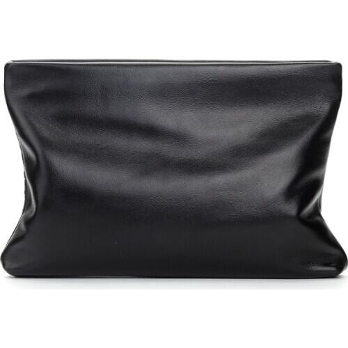 Natural Skin Leather Mens Clutch Bags Thin New Clutches Luxury Brand Designer Mens Hand Bags Handbags Fashion Business Bags