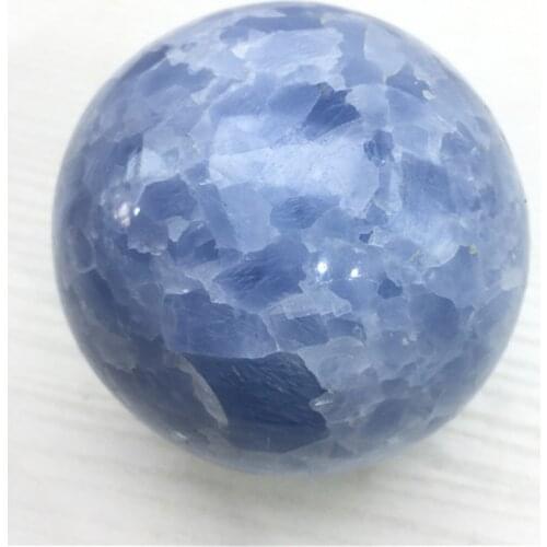 Natural polished blue celestite ball healing crystals decoration feng shui