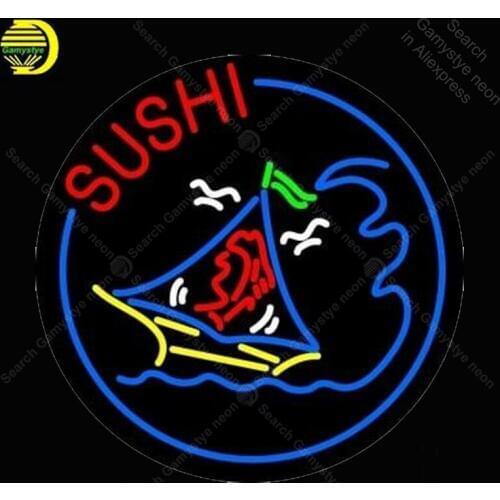 Sushi Neon Bulbs sign Neon sign Restaurant room Handcraft hotel Lamp food store display Custom neon Letrero Neon enseigne lumine