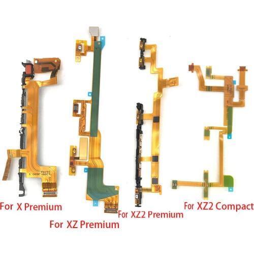 New Power Volume Button Key Flex Cable For Sony For Xperia X XZ Premium XZ2 Comppact XZ3 Side Button Repair Parts