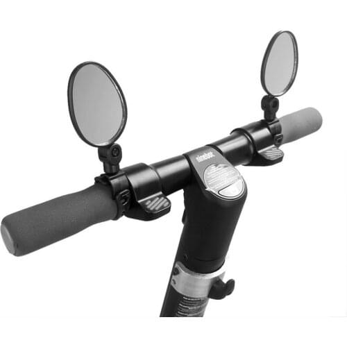 Electric Scooter Quick Installation Oval Rearview Mirror Electric Folding Bicycle Adjustable Direction Mirror