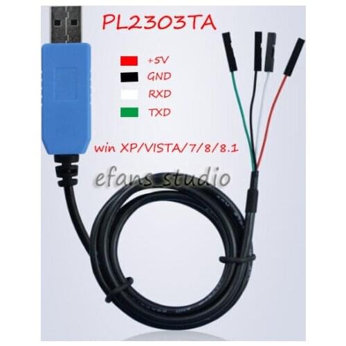 1PC PL2303TA USB TTL To RS232 Converter Serial Cable Module Download Line for Win XP/7/8/8.1