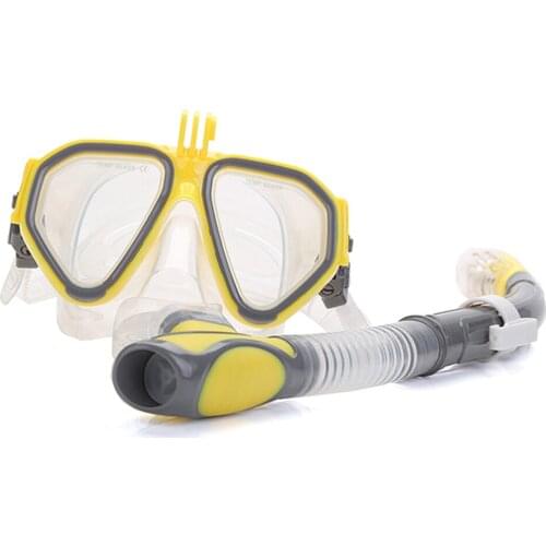 Adult Dive Mask Swimming Tube Underwater Scuba Anti Fog Snorkeling Goggles Glasses Dive Equipment Respiratory Masks Professional