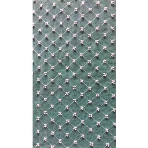 Lattice beaded lace little squre lace with beading bridal dress lace fabrics