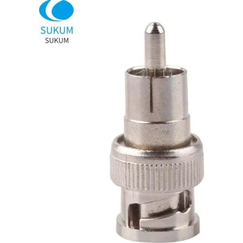BNC Male To RCA Male Coax Cable Converter Adapter Cable Coupler For Security CCTV Camera System