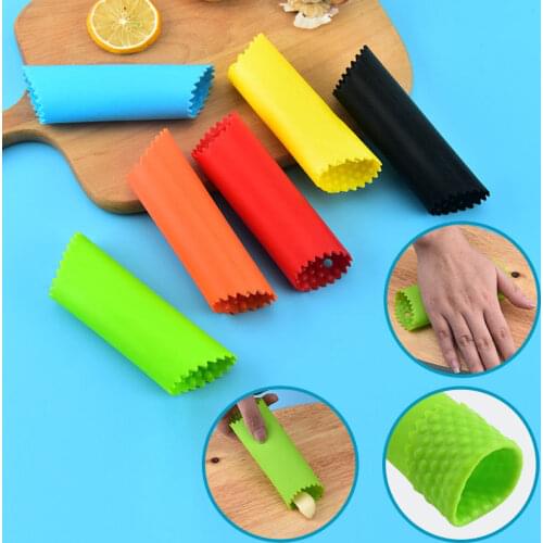 6 Colors Silicone Garlic Peeler Pressing Manual Household Kitchen Garlic Press Cocina Pelador Cozinha De Ajos Garlic Peeler