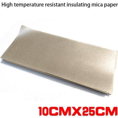 NOVFIX 5pcs High temperature resistant insulating mica mica paper for 858 858D+welding hot air gun heater insulation 10x25cm
