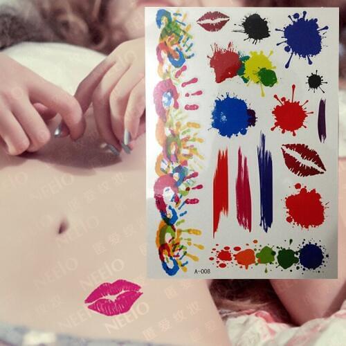 Temporary Waterproof Tattoo Stickers Inks Flash Graffiti Tatoo Art for Festival