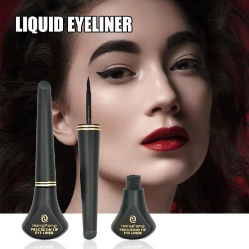 High Quality Waterproof Liquid Eyeliner with Sponge Bush Head Quick Dry Smoothing Portable Long Lasting Easy to Use for Women