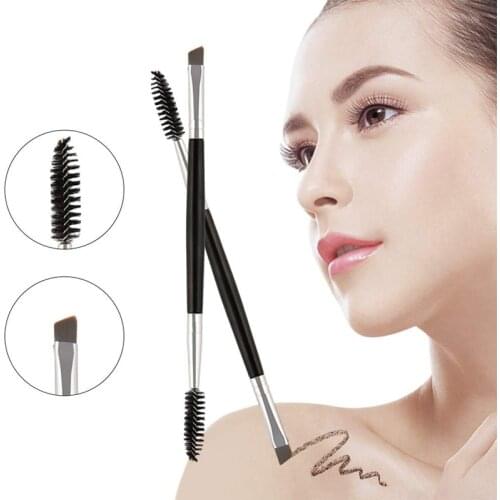 1pcs Makeup Eyebrow Brush Eyelash Eye Brow Comb Professional Double Head Eyeshadow Make Up Brushes Cosmetics Beauty Tool Mascara