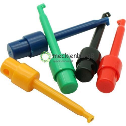 10Pcs Large Size Round Single Hook Clip Test Probe for Electronic Testing