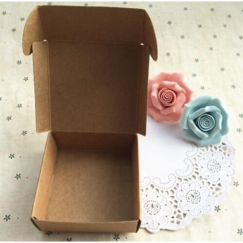 17 size Blank white soap cardboard box,brown jewelry paper box,small black kraft paper craft box,candy gift packaging boxes 5pcs