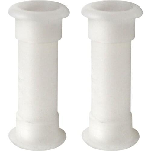 2pcs Plastic Straight Drain Tube Thru-Hulls Connector 3/4 incn - Fits 1-1/4 inch Opening – White