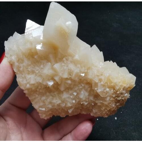 232.9gNatural rare calcite crystal quartzite symbiotic energy healing gem home decoration stone teaching collection