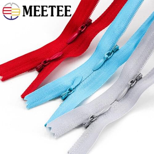 5Pcs 60/120cm 3# Invisible Nylon Zippers for Sewing Breastfeeding Garmnet Double Open Zip DIY Bag Pillow Zipper Accessories A6-2