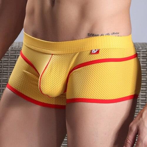 Men Boxer Underwear Cueca Masculina Boxers Mesh Breathable Comfortable Underpants Calzoncillo Men Boxer Shorts Male Panties