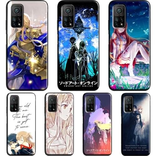 Sword Art Online Anime For POCO M3 Pro F3 X3 NFC Case For Xiaomi Mi Note 10 Lite A3 9T 10T Pro Mi 11 Lite Coque