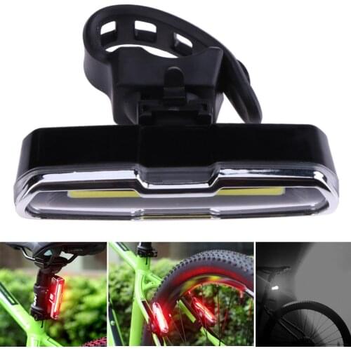 COB LED Riding MTB Bike Taillight Safety Warning Lamp Biking 15LM Mountain Bicycle Rear Portable Dustproof Cycling Parts