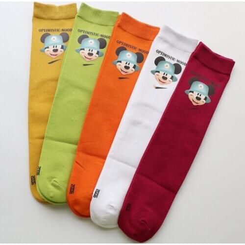 Disney childrens cartoon Minnie Mickey socks cartoon long tube boys and girls sports socks student adult men and women socks