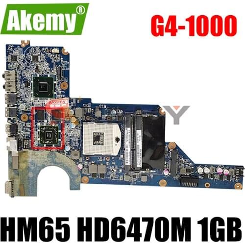 For HP Pavilion G4 G6 G7 G4-1000 G6-1000 G7-1000 Laptop motherboard 650199-001 636375-001 DA0R13MB6E1 With HM65 HD6470M 1GB GPU