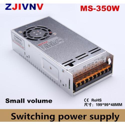 Factory price 350w small volume switching power supply output 12v 15v 24v 36v 27v 48v input 100~240vac mini led smps 12v 29a