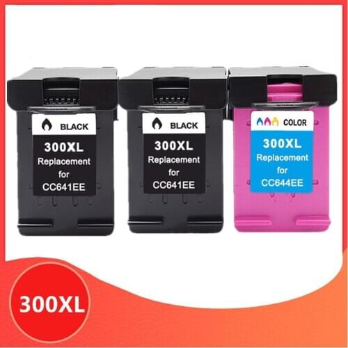 3PK 300XL Cartridge for hp 300 XL for hp300 Ink Cartridge for hp Deskjet D1660 D2500 D2560 D2660 D5560 F2420 F2480 F2492 printer