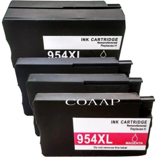 1 set Compatible hp 954XL Remanufactured ink cartridge for OfficeJet Pro 8710 8720 8740 8730 All-in-One Printer