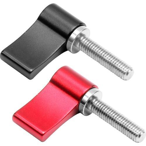 Aluminum Alloy L-type M4x17 M5x20 Adjustment Locking Screw Hand Tighten Adjustable Screws for DSLR Camera Photography Accessory