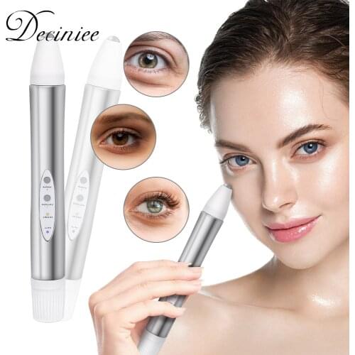 Eye Massage Facial Eye Massager Pen EMS Sonic Vibration for Reducing Dark Circles Puffy Eyes Anti-aging Anti-Wrinkle Eye Care