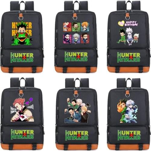 Cartoon Mens Schoolbag Anime Hunter X Hunter School Bag for Teenager Girls Female Backpack