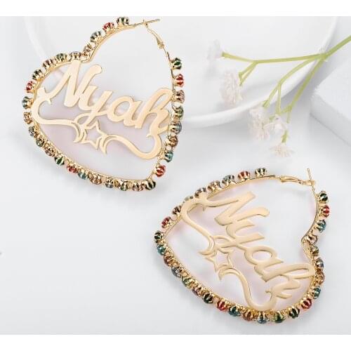 Unusual Earrings Customized Womens Earrings With Stone Stainless Steel Diamond Heart Earrings For Women Gift 2021 Trend New