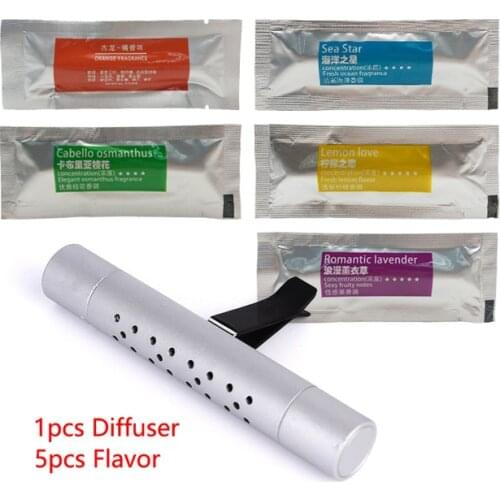 7 Flavor Car Perfume Air Freshener Car Styling Air Conditioner Vent Air Freshener Perfume Supplement