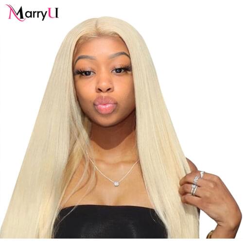 Brazilian Straight 613 Lace Front Wig 150% Density 13x4 HAIR Straight Honey Blonde Lace Front Human Hair Wigs 4X4 For Women