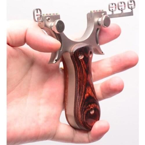 Adjustable Precision Powerful Stainless Steel Slingshots Professional Slingshot Hunting Functional Outdoor Training Equipment