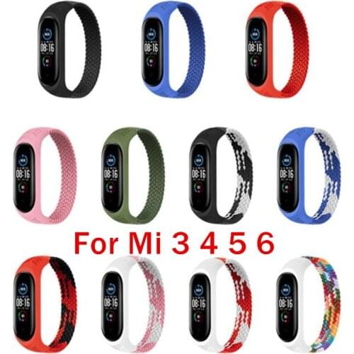 Sport For Mi Band 3 4 5 6 Bracelet Strap Miband 5 Sport Strap Replacement Elasticity Wrist Strap For Xiaomi Mi Banda Smartband