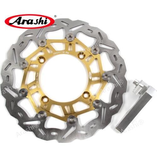 Arashi 1PCS CNC Left Front Brake Disc Brake Rotors For KAWASAKI KX450F KX 450F 2006 2007 2008 2009 2010 2011 2012 2013 2014