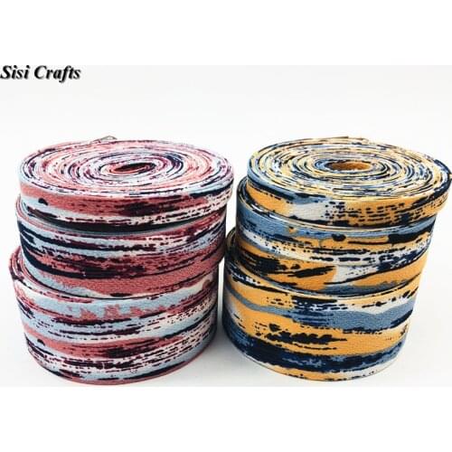 Sisi Crafts Layering Cloth Tape 10mm 25mm 40mm Print Fabric Ribbon Random Pattern Bias Trim DIY Hair Bow Tie Collar Accessory 1M