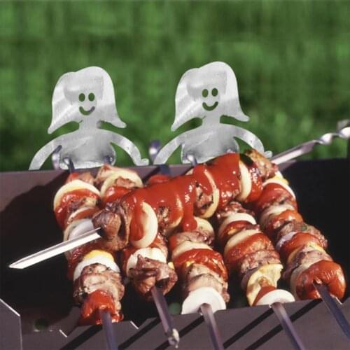Campfire Grill Skewer For Bbq Bbq Tool Stainless Steel Hot Dog Marshmallow Roasters Novelty Women Men Shaped Roasting Tool
