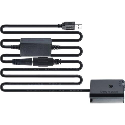 USB Decoded DC Coupler Replacement for NP-FW50 Battery fits a3000 a5000 RX10 III NEX-3N