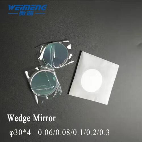 Weimeng Wedge mirror 60 degree reflect φ30*4 angle 0.06/0.08/0.1/0.2/0.3 quartz 650-1064nm HR coating for laser welding machine