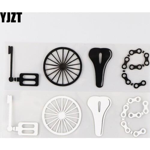YJZT 16×4.5CM Personality Love Word Decor Vinyl Car Sticker Decal Creative Cartoon Black/Silver 4C-0368