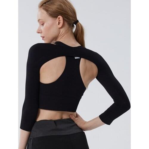 Women Arm Cuff Sleeve Back Correction Pure Color Spandex Sexy Slim Comfortable Breathable Shoulder Body Shaping Protector