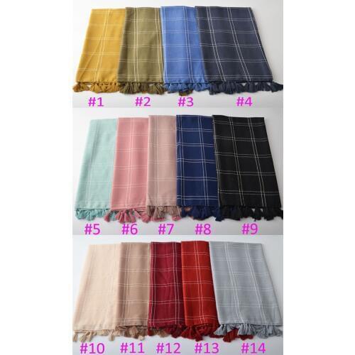 Winter scarves women high fashion cotton tassel scarf,british style,Muslim hijab,plaid scarf,shawls and scarves,cape,head wrap