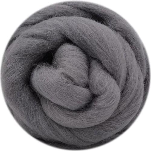 100g Wool 19 Microns Needle Felting Wool Super Soft Natural Wool Wool Roving Hand Dyed Wool Needle and Wet Felting Supplies (03)