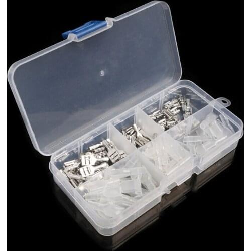 120x 2.8mm 4.8mm 6.3mm Crimp Insulating Terminal Female Spade Connector Sleeve